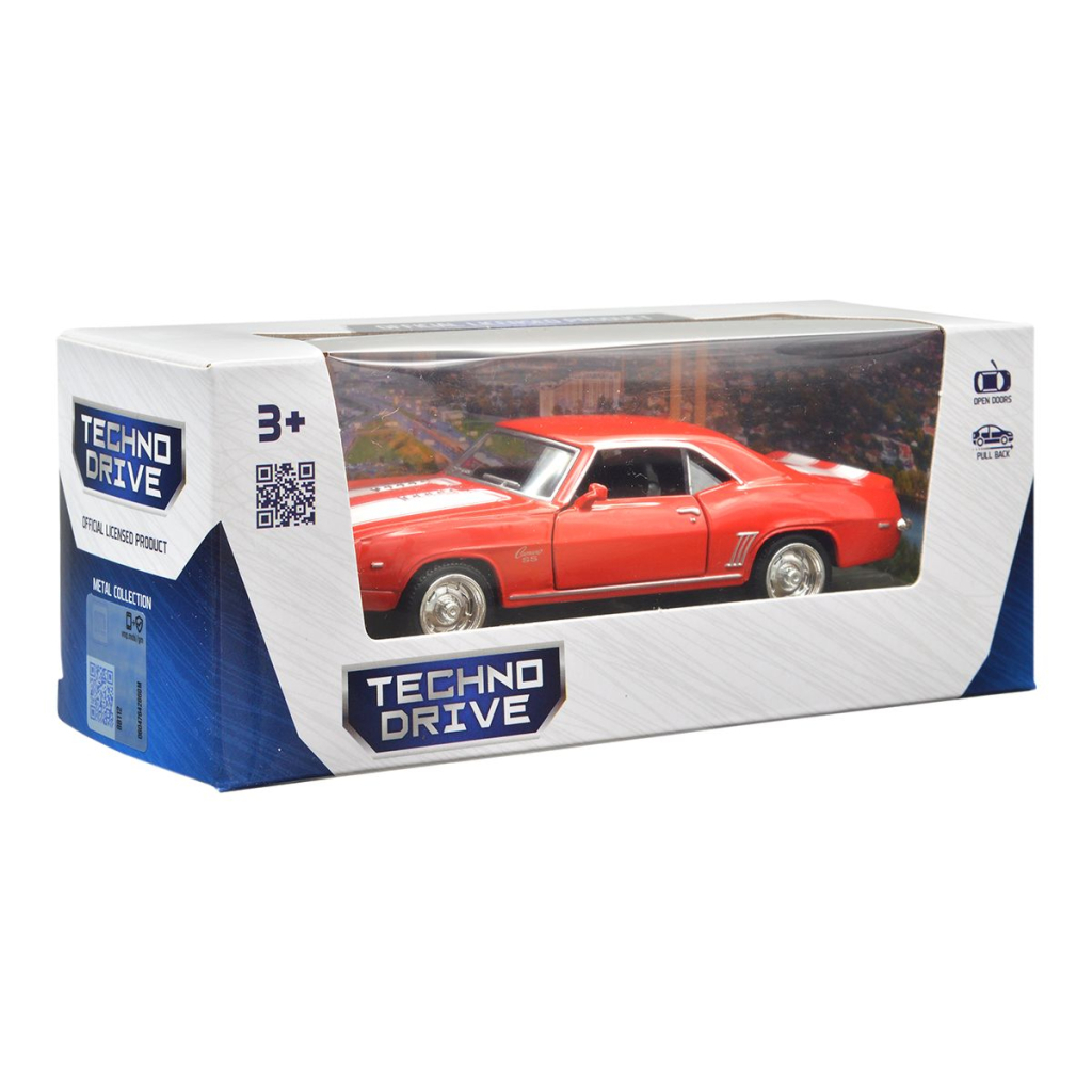Машина TechnoDrive Chevrolet Camaro 1969 (червоний) (250336U) Машина TechnoDrive Chevrolet Camaro 1969 (червоний) (250336U)