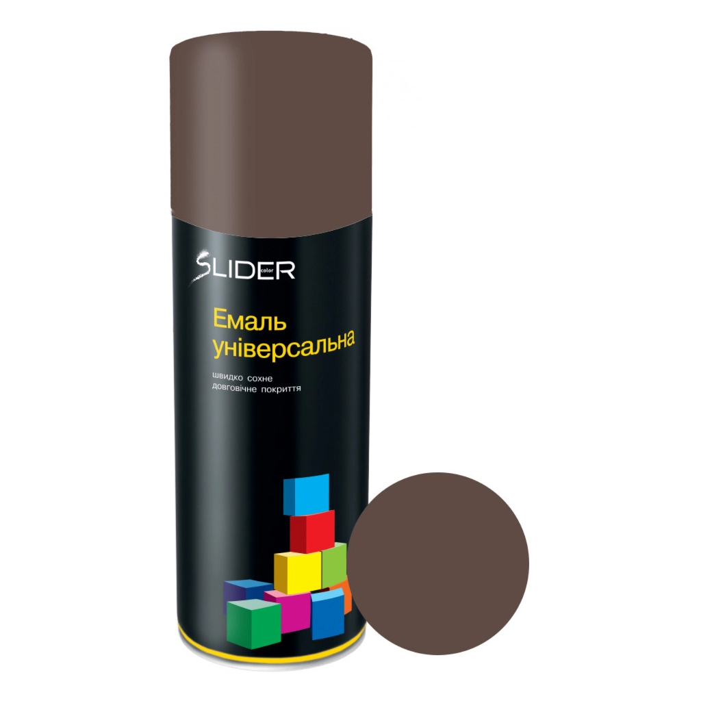 Аерозольна фарба для автомобіля SLIDER 8027 коричн шкіра МАТ, 400мл (000023339) Аерозольна фарба для автомобіля SLIDER 8027 коричн шкіра МАТ, 400мл (000023339)