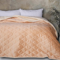 Покривало MirSon №5050 Velor charm Beige 150х210 см (2200008376772)