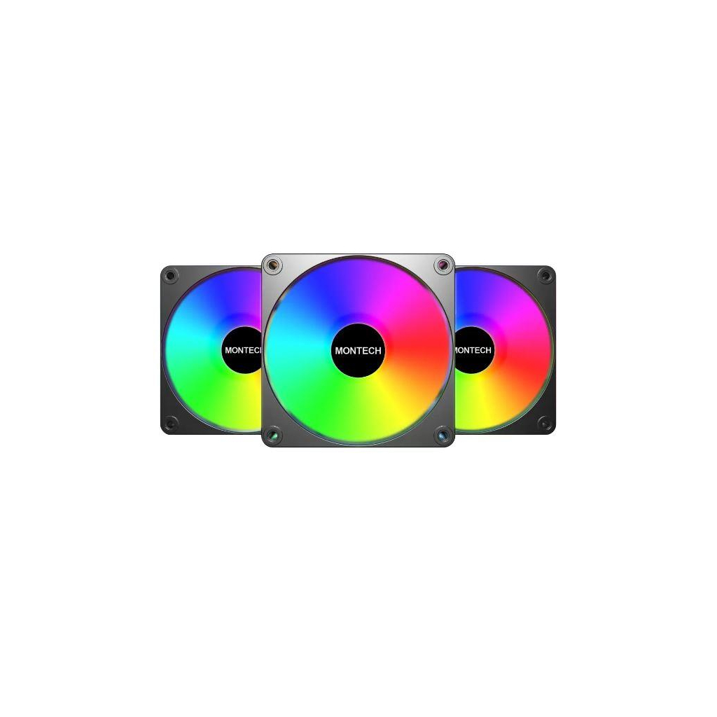 Кулер до корпусу MONTECH GF120 V2 ARGB PWM 3I (GF120 V2 ARGB PWM 3I1(B))