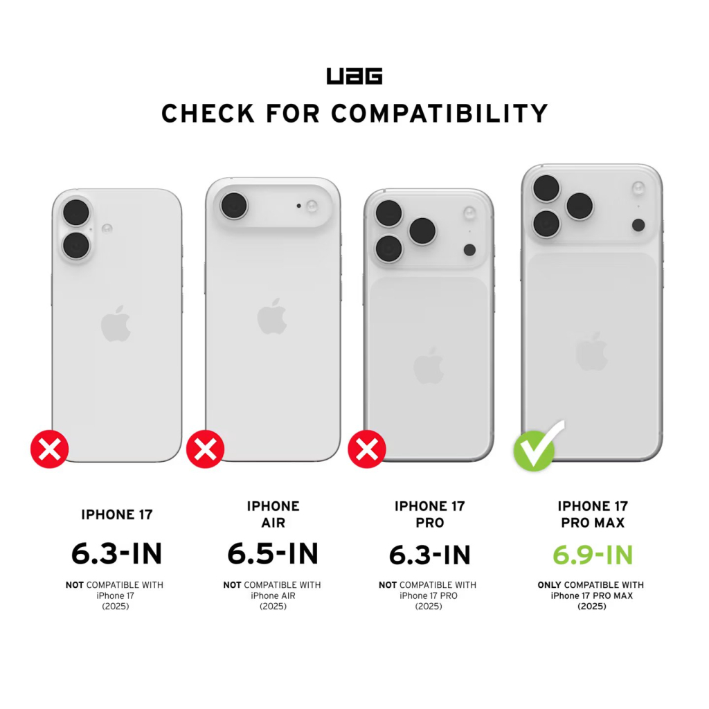 Чохол до мобільного телефона UAG Plasma XTE MagSafe iPhone 17 Pro Max Clear/Titanium (114528114G36) Чохол до мобільного телефона UAG Plasma XTE MagSafe iPhone 17 Pro Max Clear/Titanium (114528114G36)