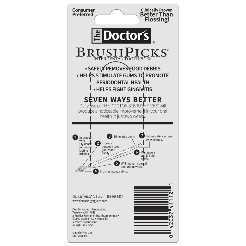 Зубочистки The Doctor's 120 шт. (042037411121)