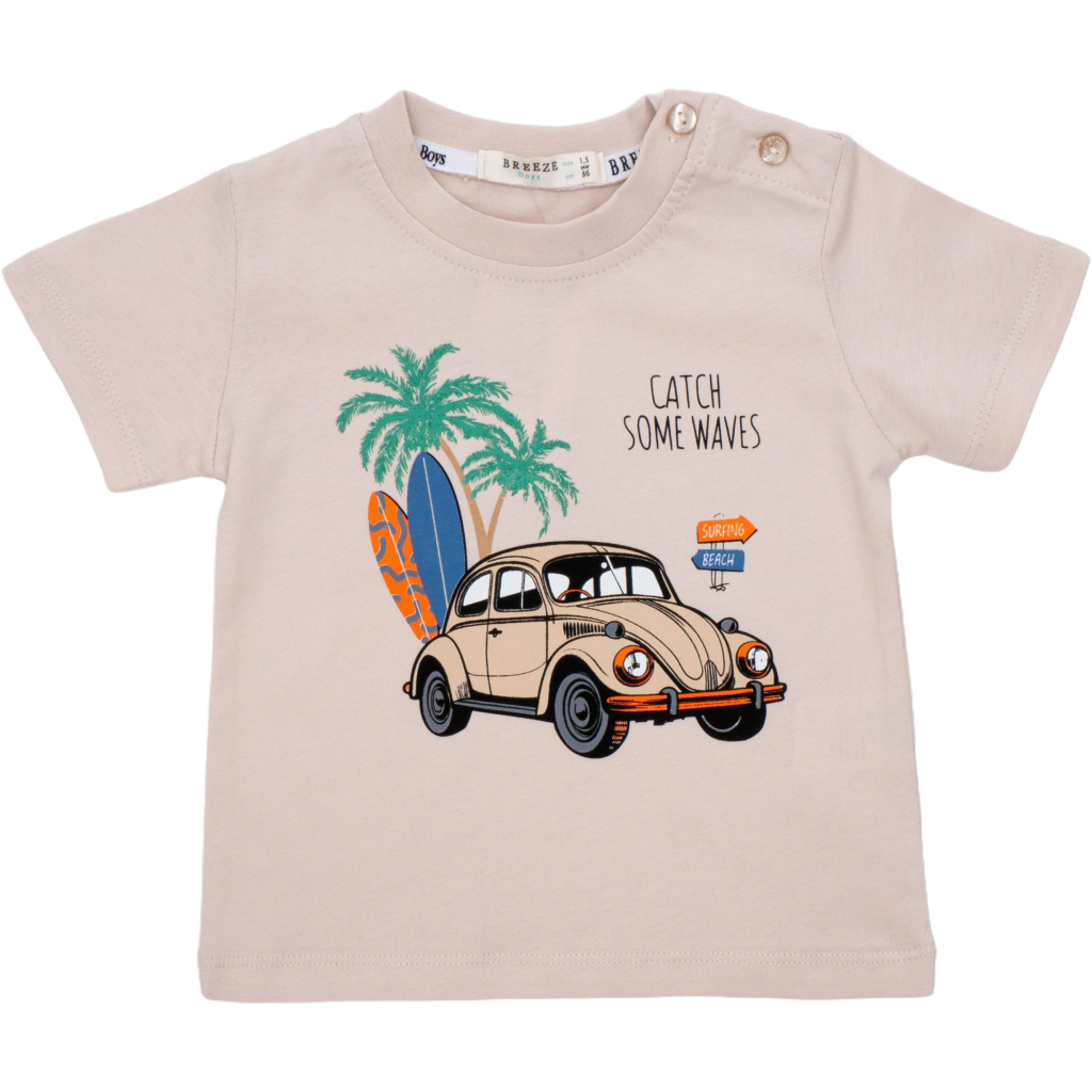 Набір дитячого одягу Breeze з машинкою (21723-92B-beige)