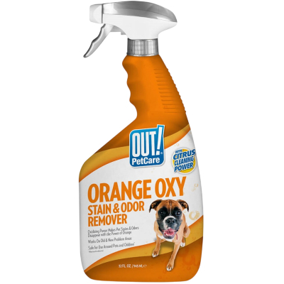Спрей для тварин OUT! Orange Oxy Stain & Odor Remover для видалення плям і запаху від життєдіяльності собак та котів 9 (0010279700624)
