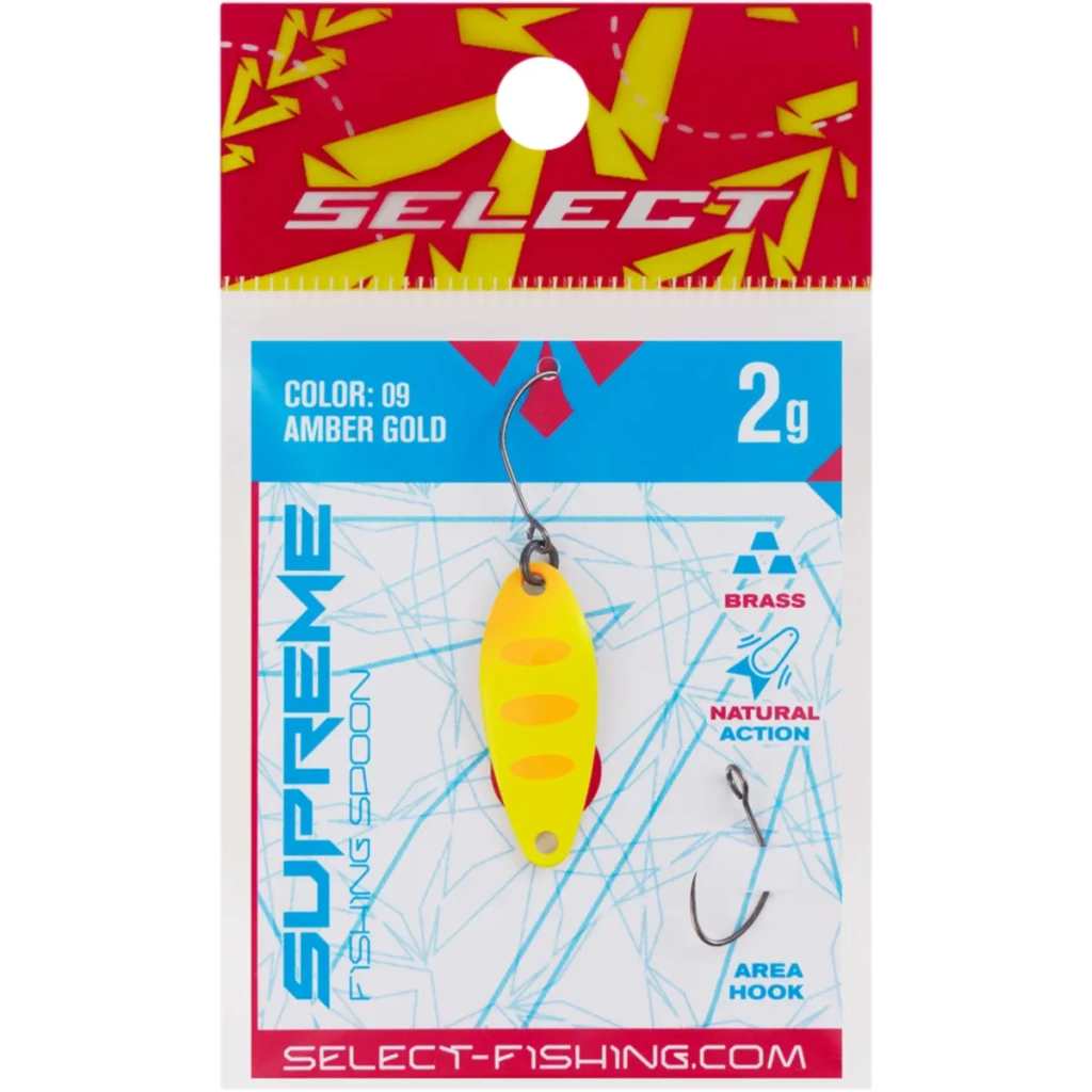 Блешня Select Supreme 2.0g 27mm 09 Amber Gold (1870.80.44) Блешня Select Supreme 2.0g 27mm 09 Amber Gold (1870.80.44)