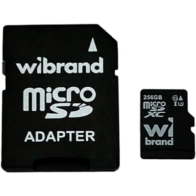 Карта пам'яті Wibrand 256GB microSD class 10 UHS-I U3 (WICDHU3/256GB-A)