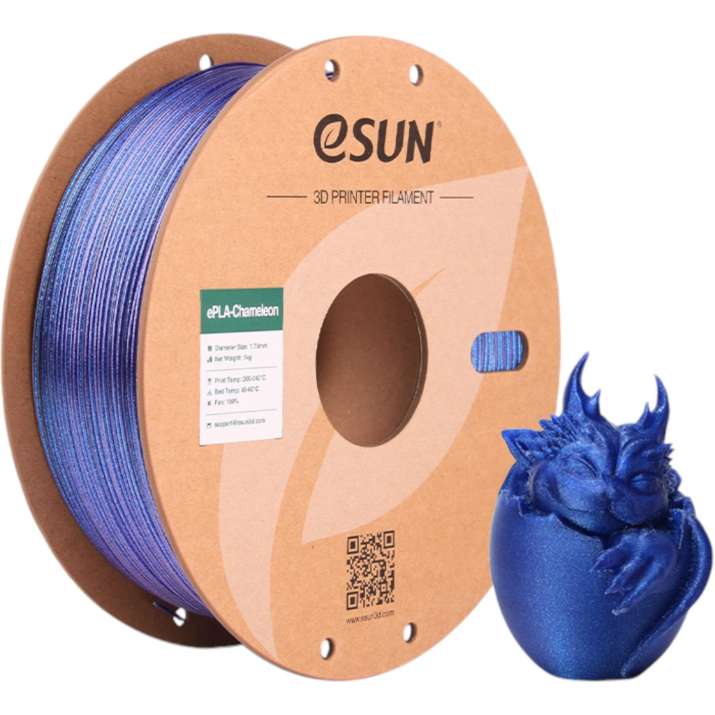 Пластик для 3D-принтера eSUN ePLA-CHAMELEON 1,75mm 1kg GALAXY BLUE (EPLA-CHAMELEON-P175GB1) Пластик для 3D-принтера eSUN ePLA-CHAMELEON 1,75mm 1kg GALAXY BLUE (EPLA-CHAMELEON-P175GB1)