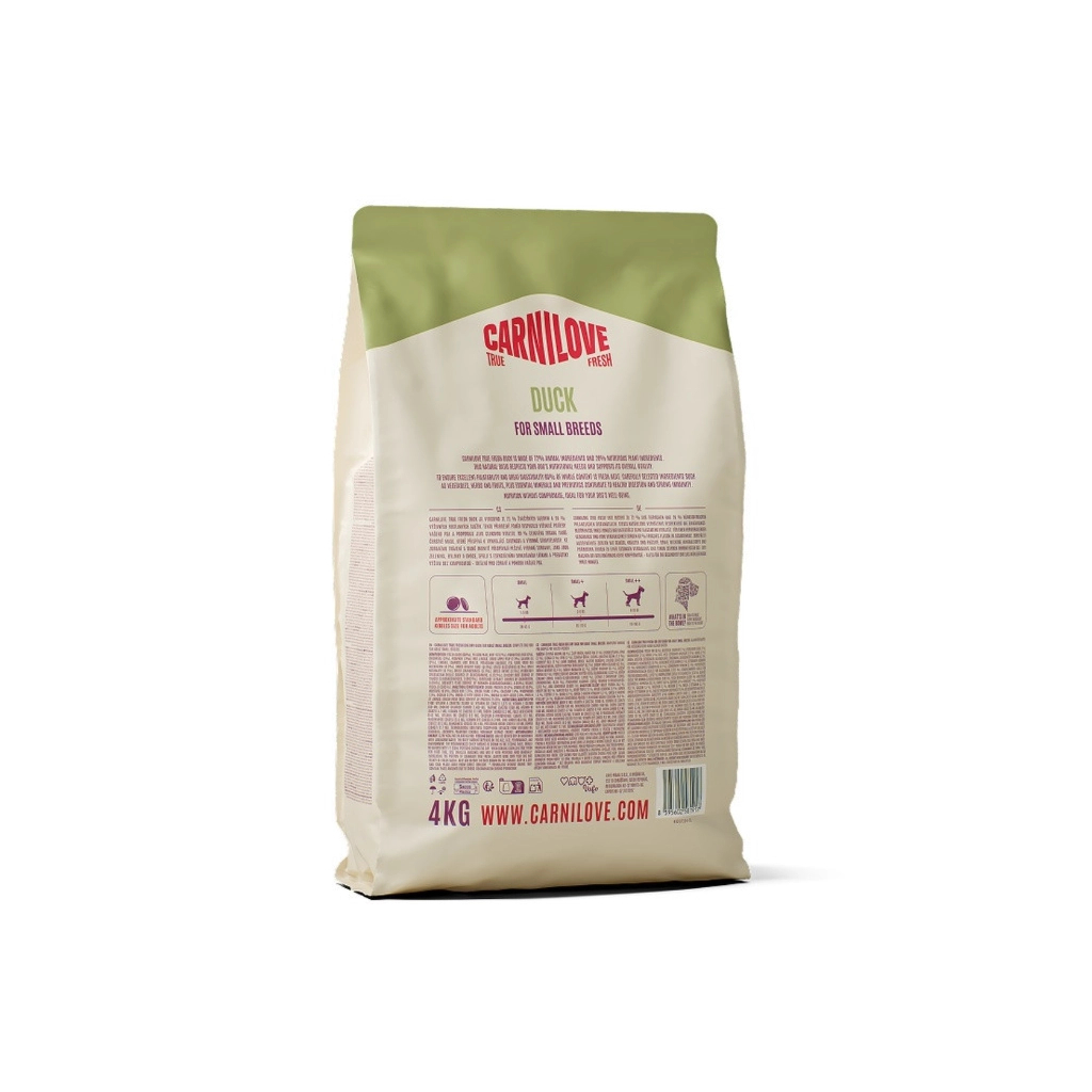 Сухий корм для собак Carnilove True Fresh Duck Small Breed 4 кг (8595602581917)