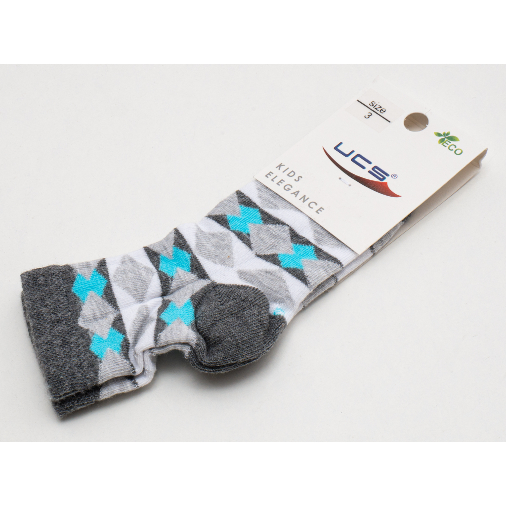 Шкарпетки дитячі UCS Socks у смужку (M0C0101-1223-7-lightkgray)