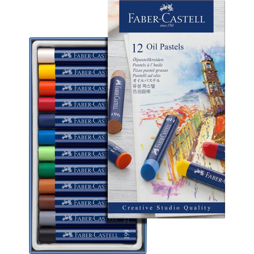 Пастель Faber-Castell GoldFaber, масляна, 12 кольорів (127012) (5519) Пастель Faber-Castell GoldFaber, масляна, 12 кольорів (127012) (5519)