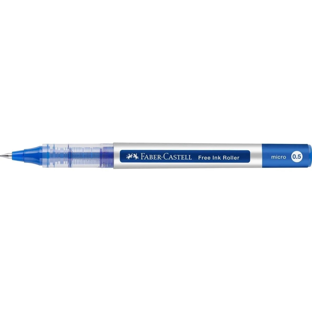 Ролер Faber-Castell Free Ink rollerball, колір чорнила синій, 0,5 мм, одноразова (29138)