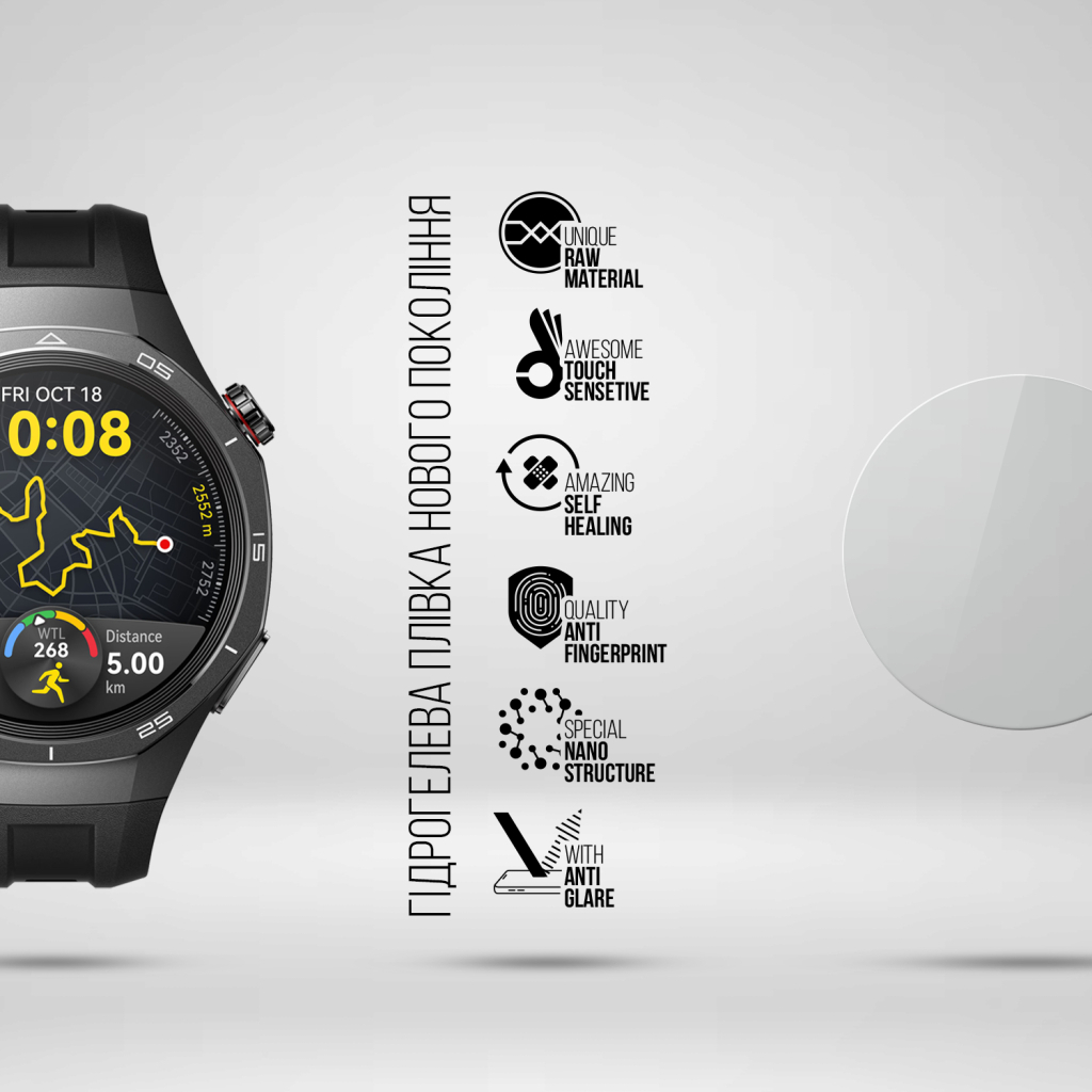 Плівка захисна Armorstandart Matte hydrogel Huawei Watch GT 5 Pro 46mm 6 pcs (ARM92070)