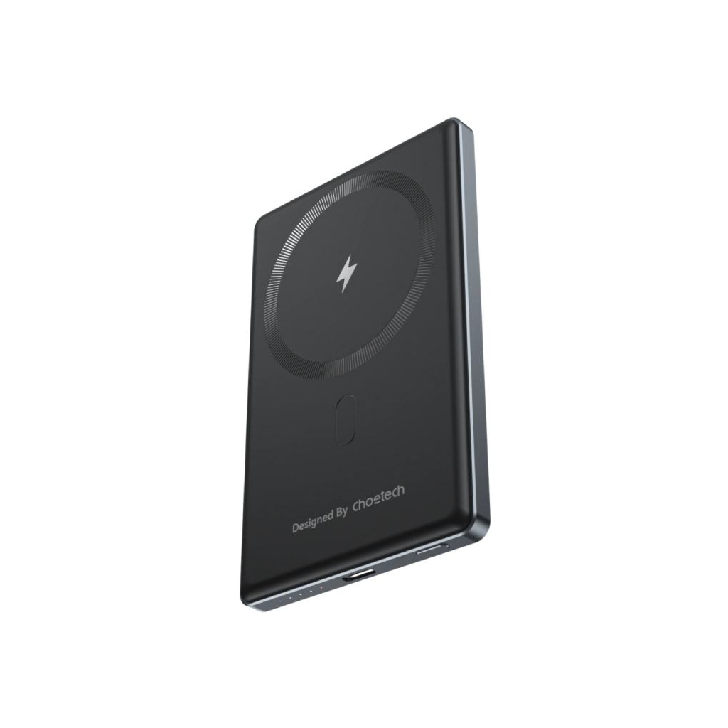 Повербанк Choetech Magnetic Wireless 5000mAh, 20W, PD, Qi-15W, Black (B738-CCBK)