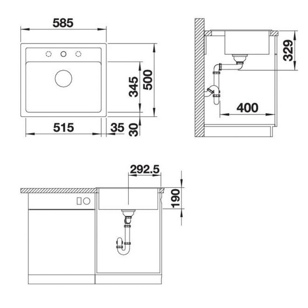 Мийка кухонна Blanco 523332 LEGRA 6 АНТРАЦИТ Мийка кухонна Blanco 523332 LEGRA 6 АНТРАЦИТ