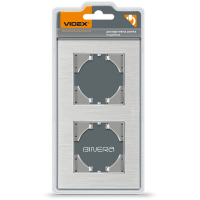 Videx BINERA frame silver aluminum 2 posts (VF-BNFRA2H-SL)