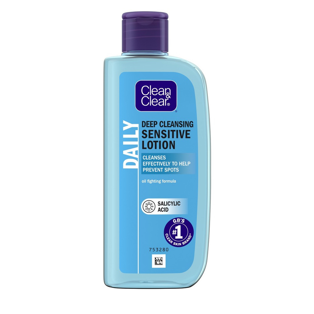 Лосьйон для обличчя Clean & Clear Для глибокого очищення Для чутливої шкіри 200 мл (8002110312976/5000207004981)