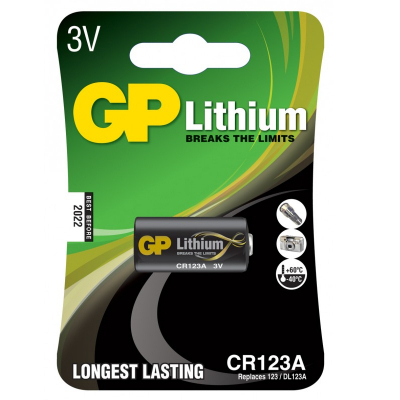 Battery Gp CR 123A Lithium FOTO 3.0V (CR123A-U1 / 4891199001086)