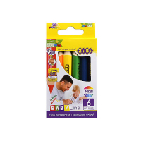 Colored pencils ZiBi Baby line mini jumbo 6 colors (ZB.2450)