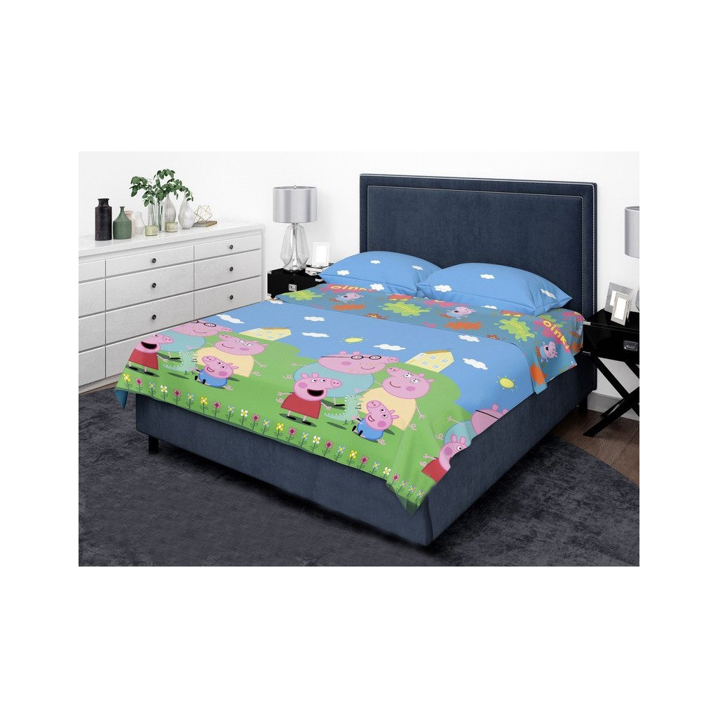 Постільна білизна MirSon Бязь 17-0507 Peppa Сімейний (2200003623871)