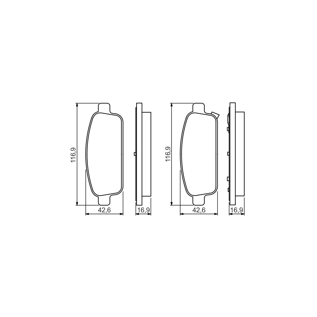 Гальмівні колодки Bosch 0 986 495 259 Гальмівні колодки Bosch 0 986 495 259