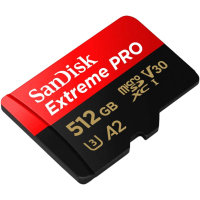 Карта пам'яті SanDisk 512 GB microSDXC UHS-I U3 Extreme Pro+SD Adapter (SDSQXCD-512G-GN6MA)