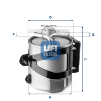 Fuel filter UFI 55.430.00