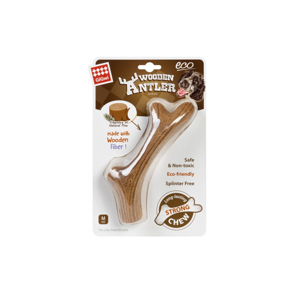 Іграшка для собак GiGwi Wooden Antler Ріг жувальний М (2342)