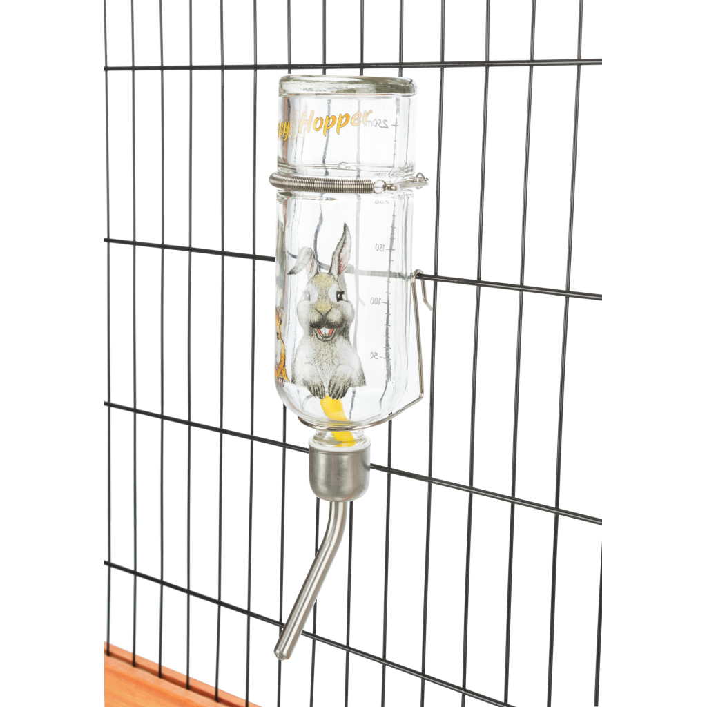 Поїлка для гризунів Trixie Honey & Hopper 250 мл (скло) (4011905604466)