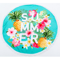 MirSon beach towel No. 5055 Summer Time Garden stuff 150x150 cm (2200003180695)