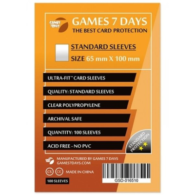 Протектор для карт Games 7 Days 65 х 100 мм, Magnum, 100 шт (STANDART) (GSD-016510)