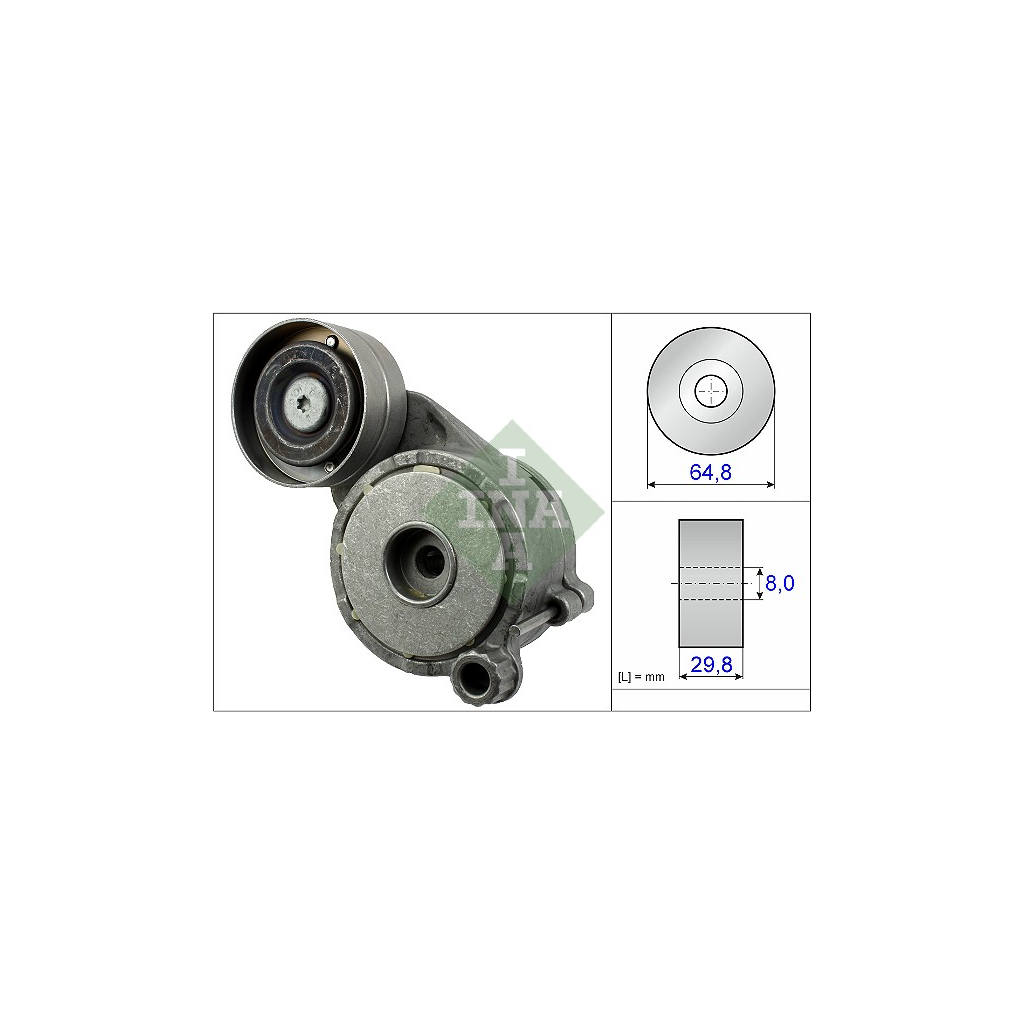 Натягувач ременя з роликом INA 534 0506 10 Натягувач ременя з роликом INA 534 0506 10