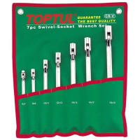 Toptul tool set of hinged bell wrenches 7 pcs. 6-19 mm (GAAA0704)