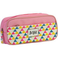 Cool For School pencil case 2 compartments Pink (J-2396-pink)