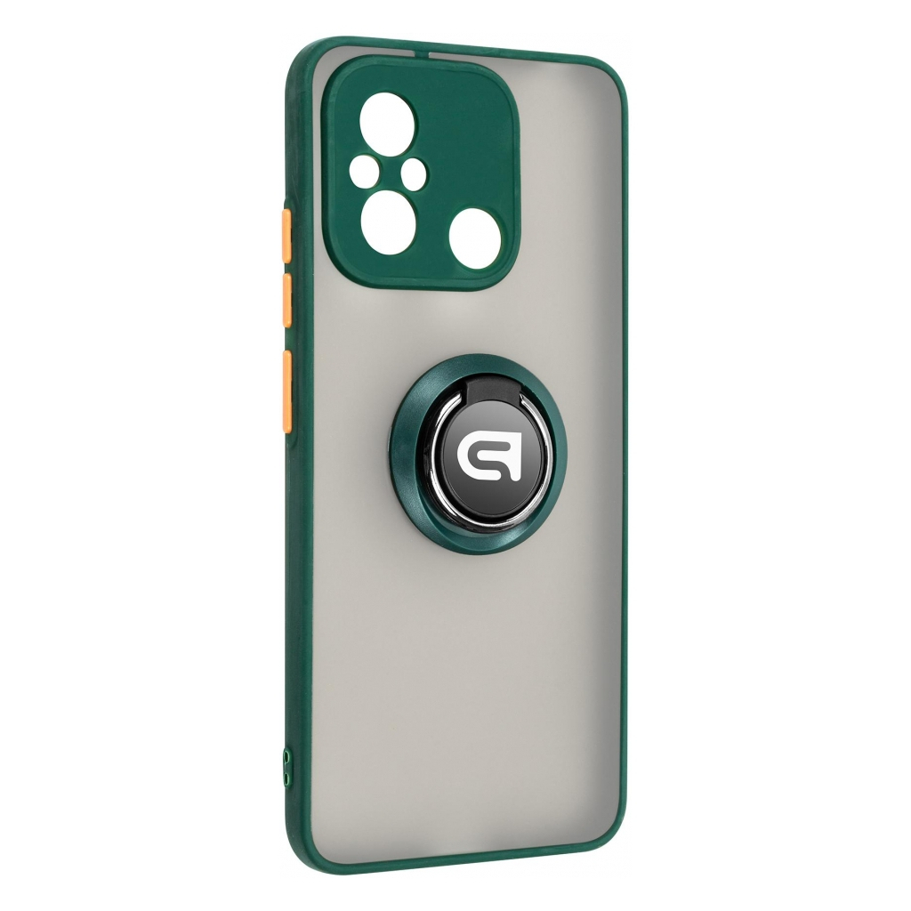 Чохол до мобільного телефона Armorstandart Frosted Matte Ring Xiaomi Redmi 12C Dark Green (ARM68371) Чохол до мобільного телефона Armorstandart Frosted Matte Ring Xiaomi Redmi 12C Dark Green (ARM68371)