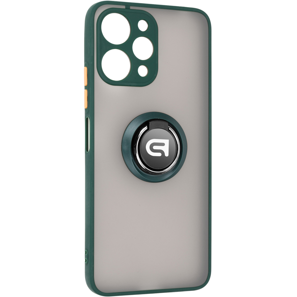 Чохол до мобільного телефона Armorstandart Frosted Matte Ring Xiaomi Redmi 12 4G Dark Green (ARM68903) Чохол до мобільного телефона Armorstandart Frosted Matte Ring Xiaomi Redmi 12 4G Dark Green (ARM68903)