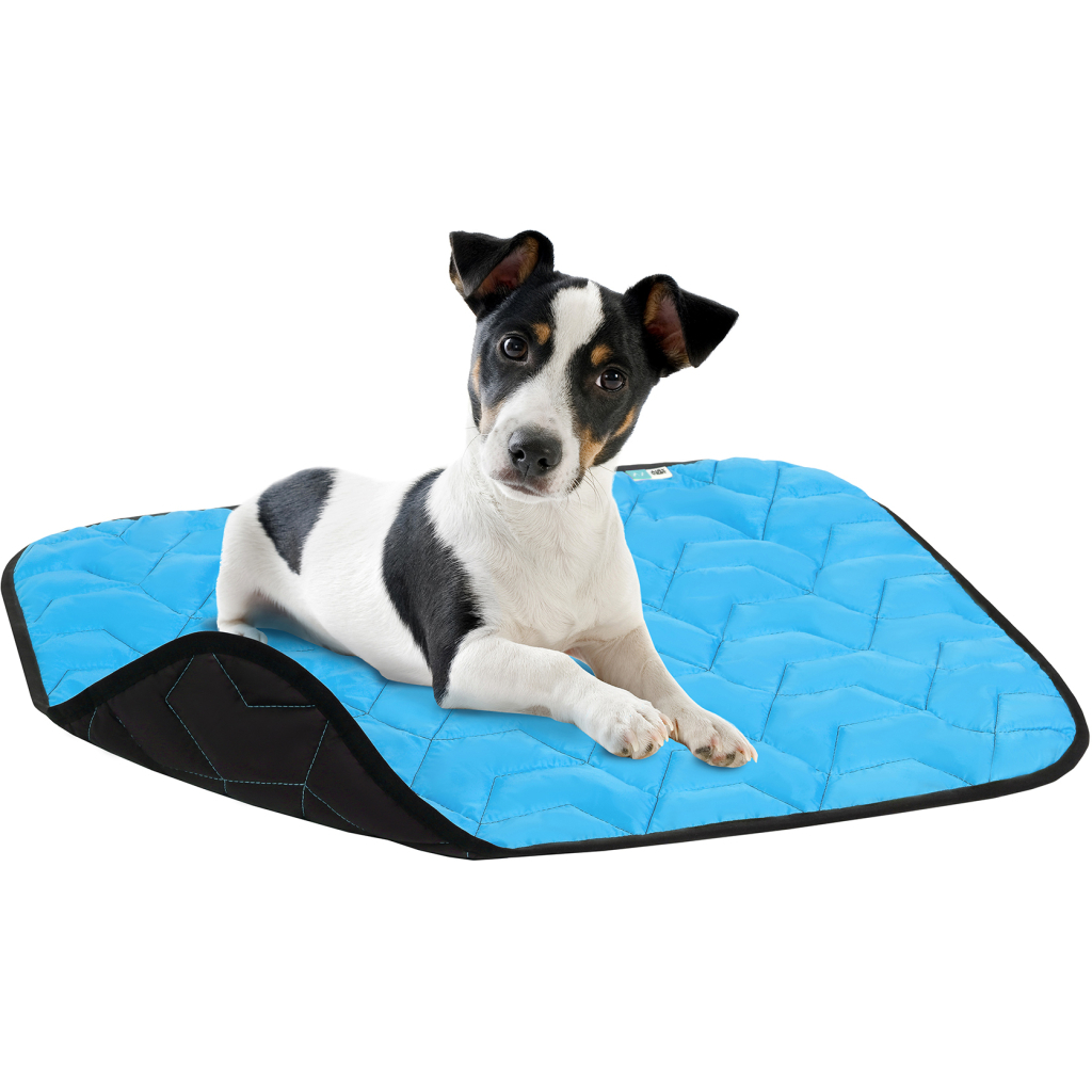 Килимок для тварин Airy Vest M 80х55 см блакитно-чорний (0081)