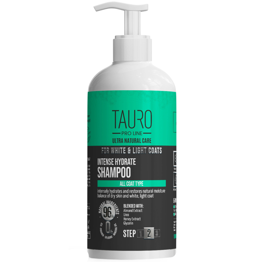 Шампунь для тварин Tauro Pro Line Ultra Natural Care зволожуючий для білого, світлого забарвлення 1000 мл (TPL63619)