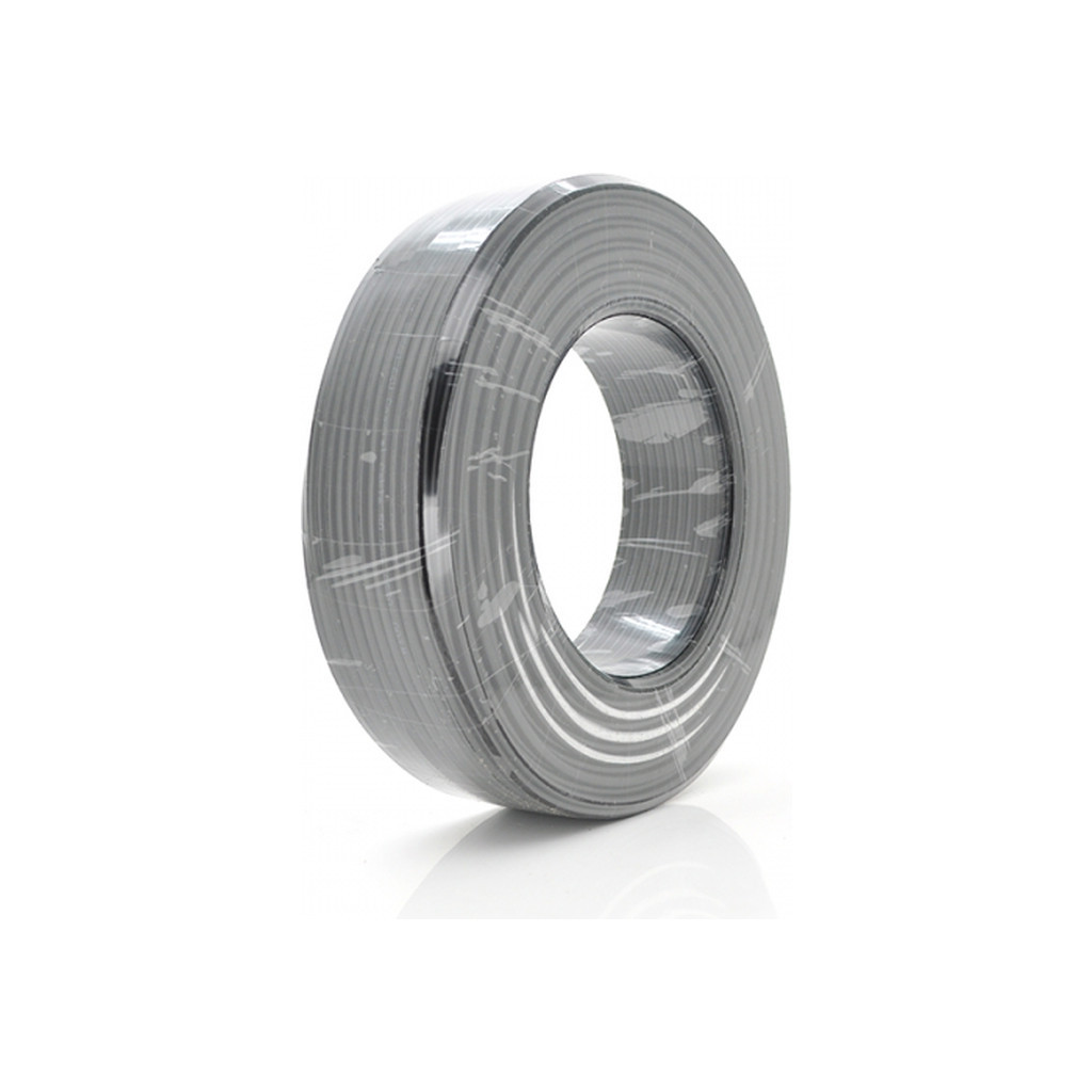 Кабель телевізійний Ritar RG59U 50 Ом 0,80мм.CCA, 64x0.12m CCA, black, 100м (RT-B100-RG58U-64W 8CCA)