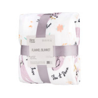 Plaid ARDESTO Flannel 100% polyester, sloths 160x200 cm (ART0115PB)