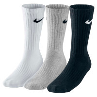 Socks Nike U NK V CUSH CREW - 3PR VALUE SX4508-965 46-50 3 pairs Black/White/Grey (685068095481)