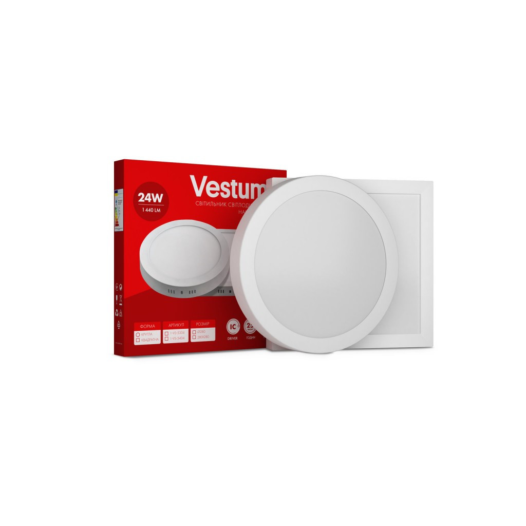 Світильник Vestum LED 24W 4000K 220V (1-VS-5305)