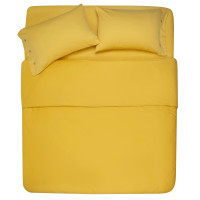 Sheet ARDESTO Mix&Match 100% cotton, satin yellow 240x260 cm (ART2426FSS)