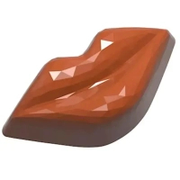 Форма для шоколаду Chocolate World Губи з гранями 42 x 21,5 x 15 мм 8,5 г x 21 шт (1937 CW)