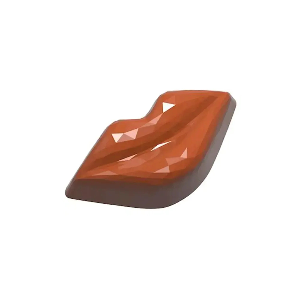 Форма для шоколаду Chocolate World Губи з гранями 42 x 21,5 x 15 мм 8,5 г x 21 шт (1937 CW)