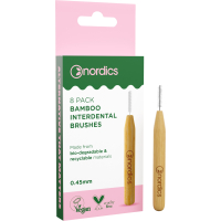 Interdental brushes Nordics Bamboo 0.45 mm 8 pcs. (3800500324227)
