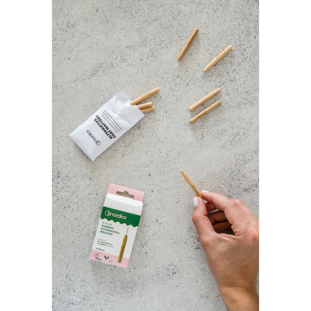 Щітки для міжзубних проміжків Nordics Bamboo 0.45 мм 8 шт. (3800500324227)