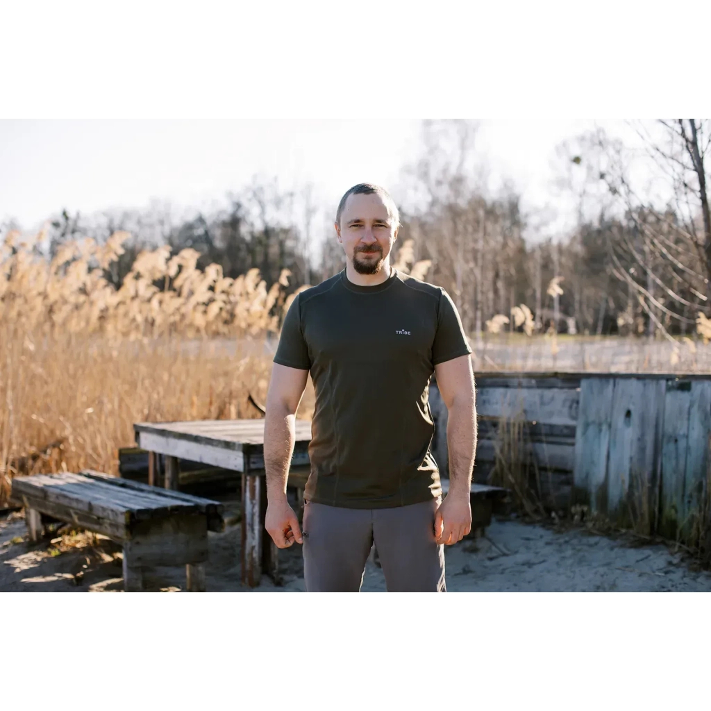 Футболка Tribe Coolpass SS olive S (T-KI-0006-olive-S)