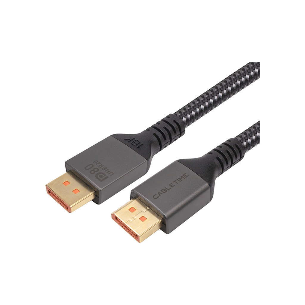 Кабель мультимедійний DisplayPort to DisplayPort 2.0m V2.1 Cabletime (CA914241) Кабель мультимедійний DisplayPort to DisplayPort 2.0m V2.1 Cabletime (CA914241)