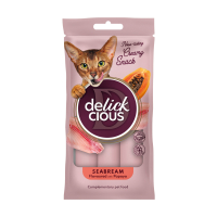 Ласощі для котів Delickcious Дорада з додаванням папаї 4 х 15 г (4820269141612)