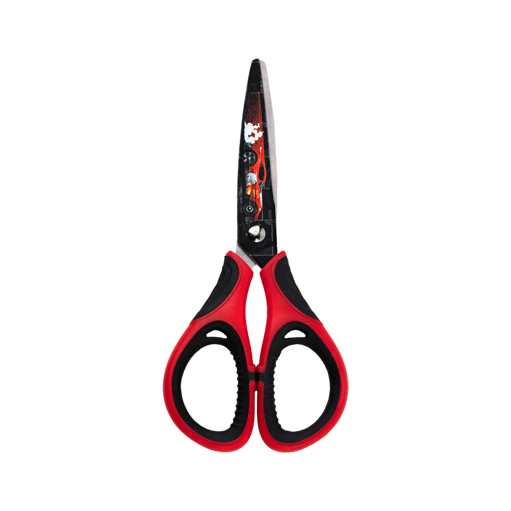 Ножиці Kite дитячі з гумовими вставками і малюнком на лезі Hot Wheels 13 см (HW25-148)